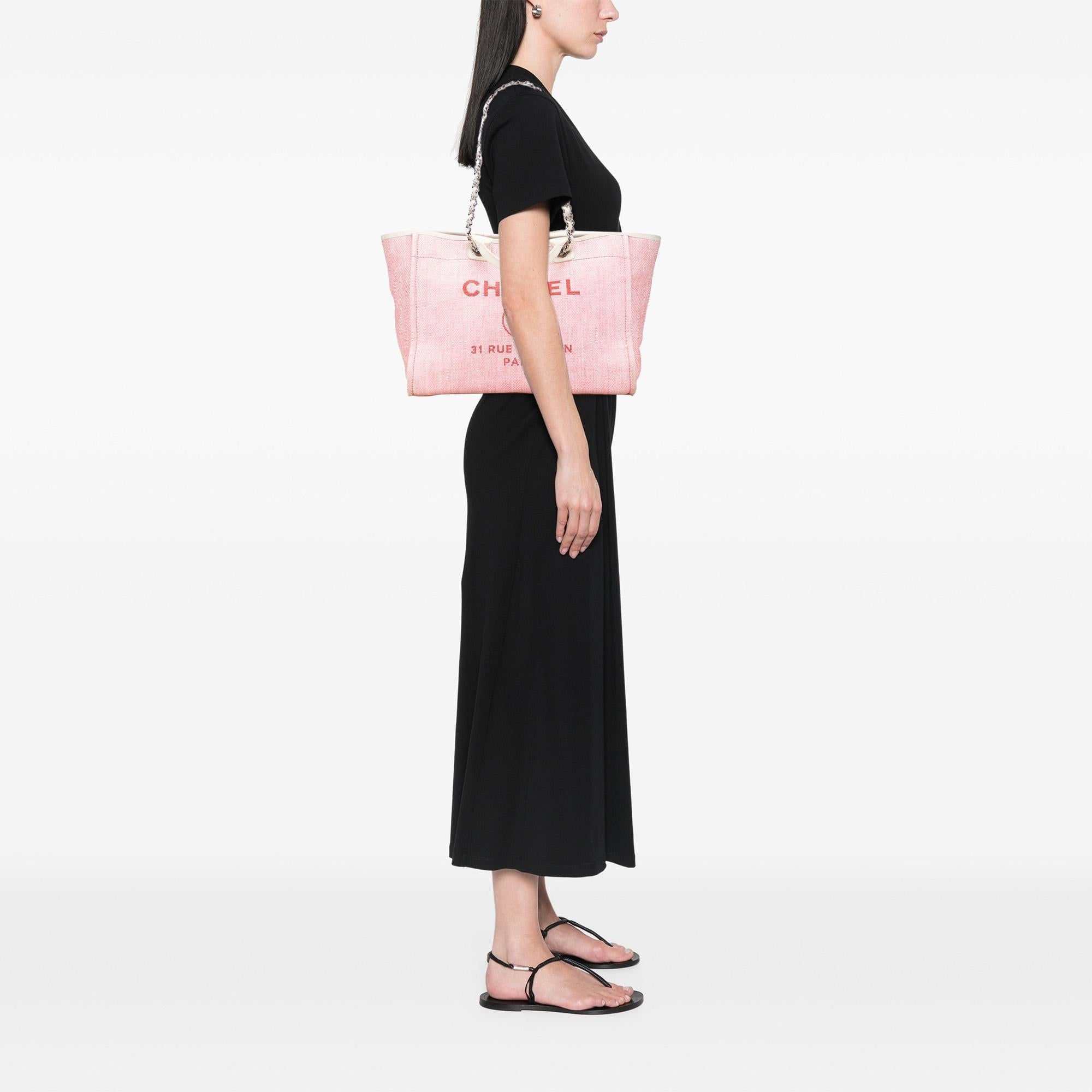 Chanel Medium Canvas Deauville Satchel