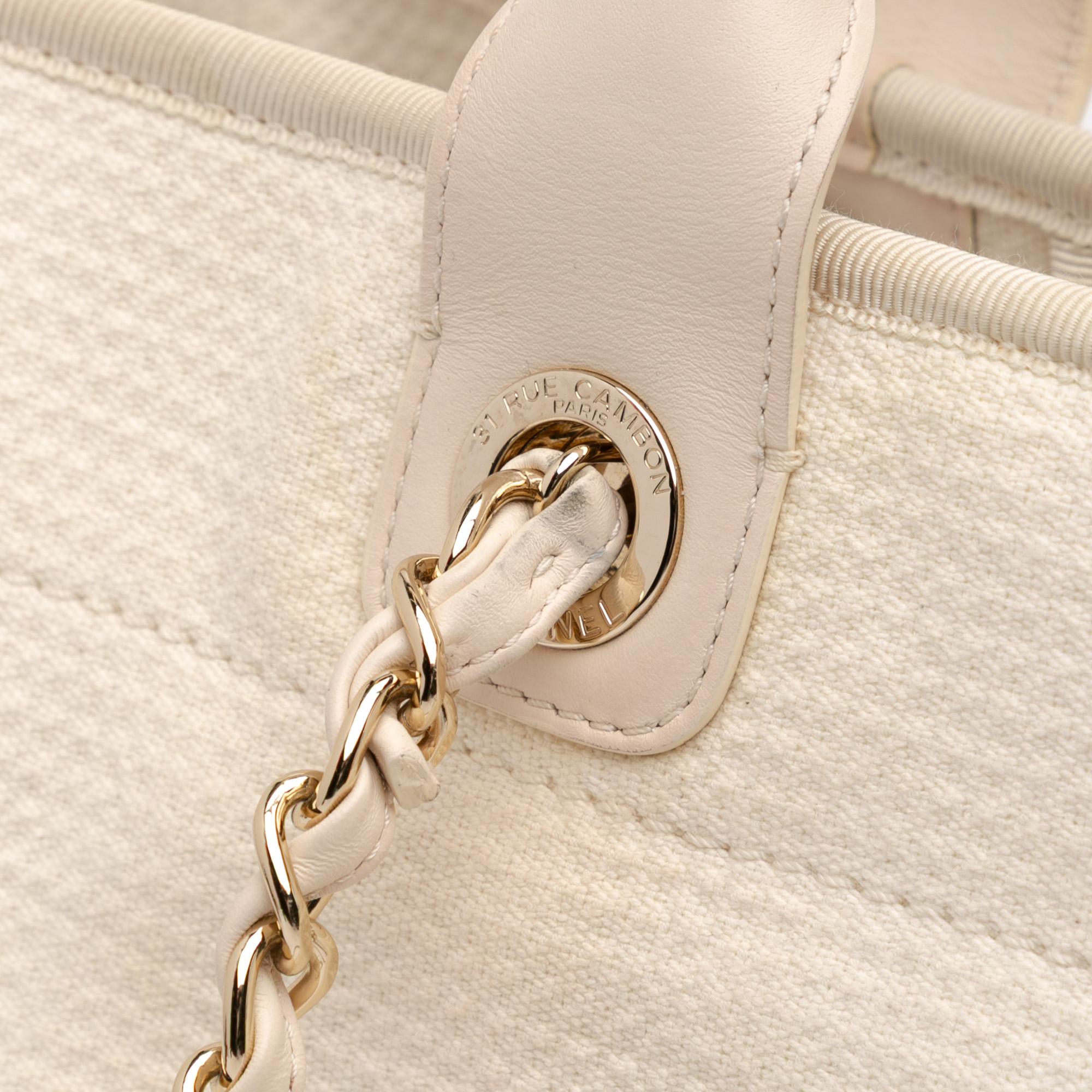 Chanel Medium Canvas Deauville Tote