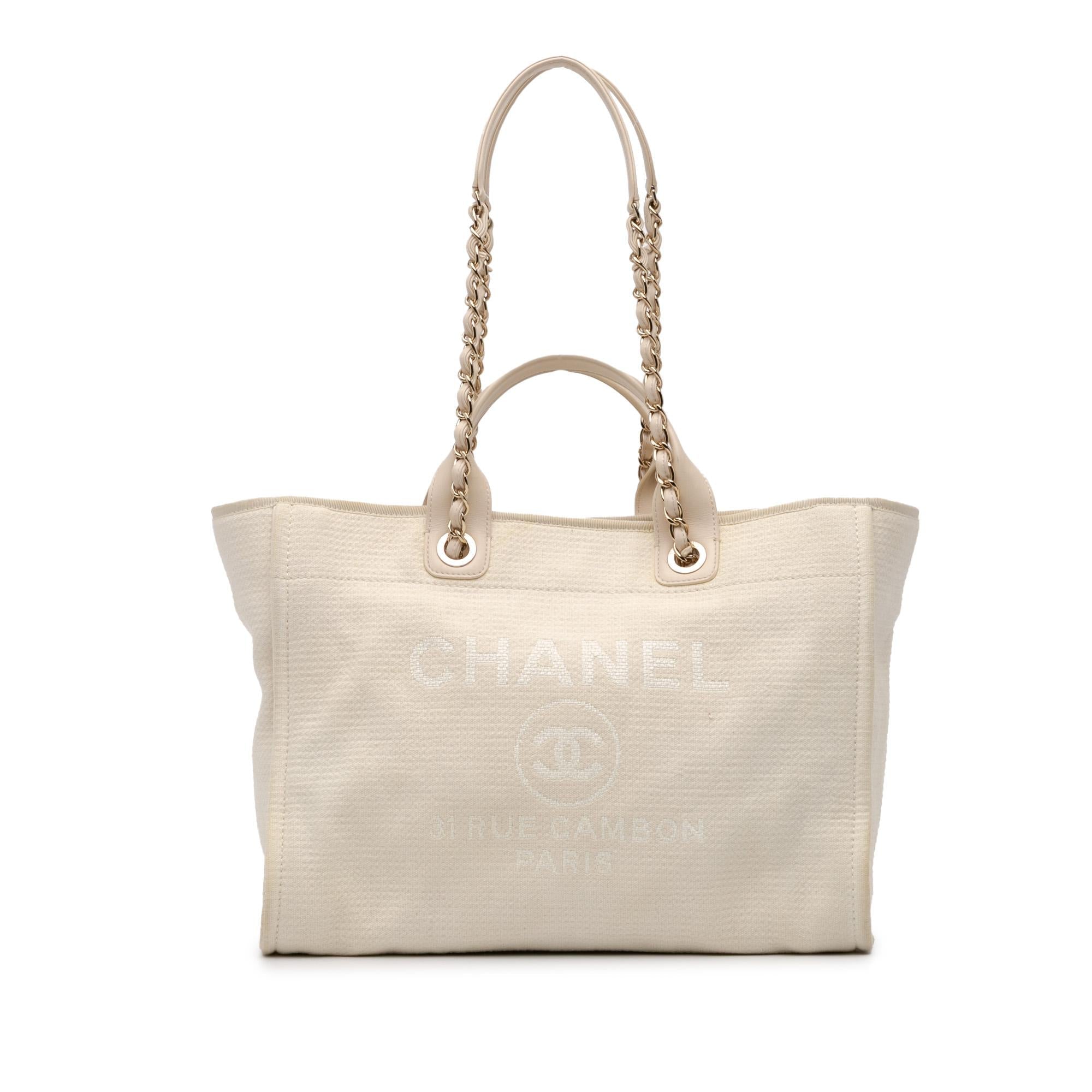 Chanel Medium Canvas Deauville Tote