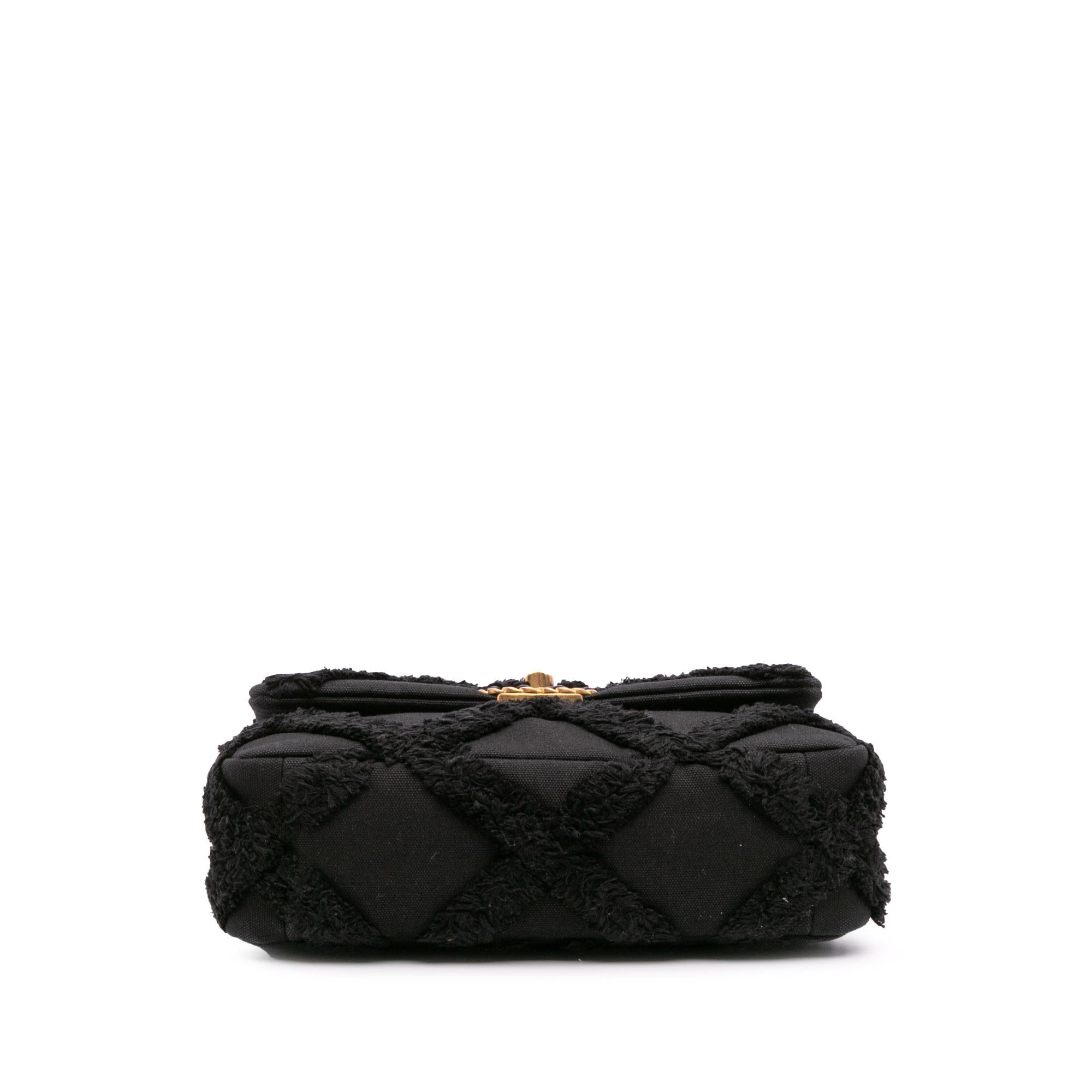 Chanel Medium Canvas and Cotton 19 Flap