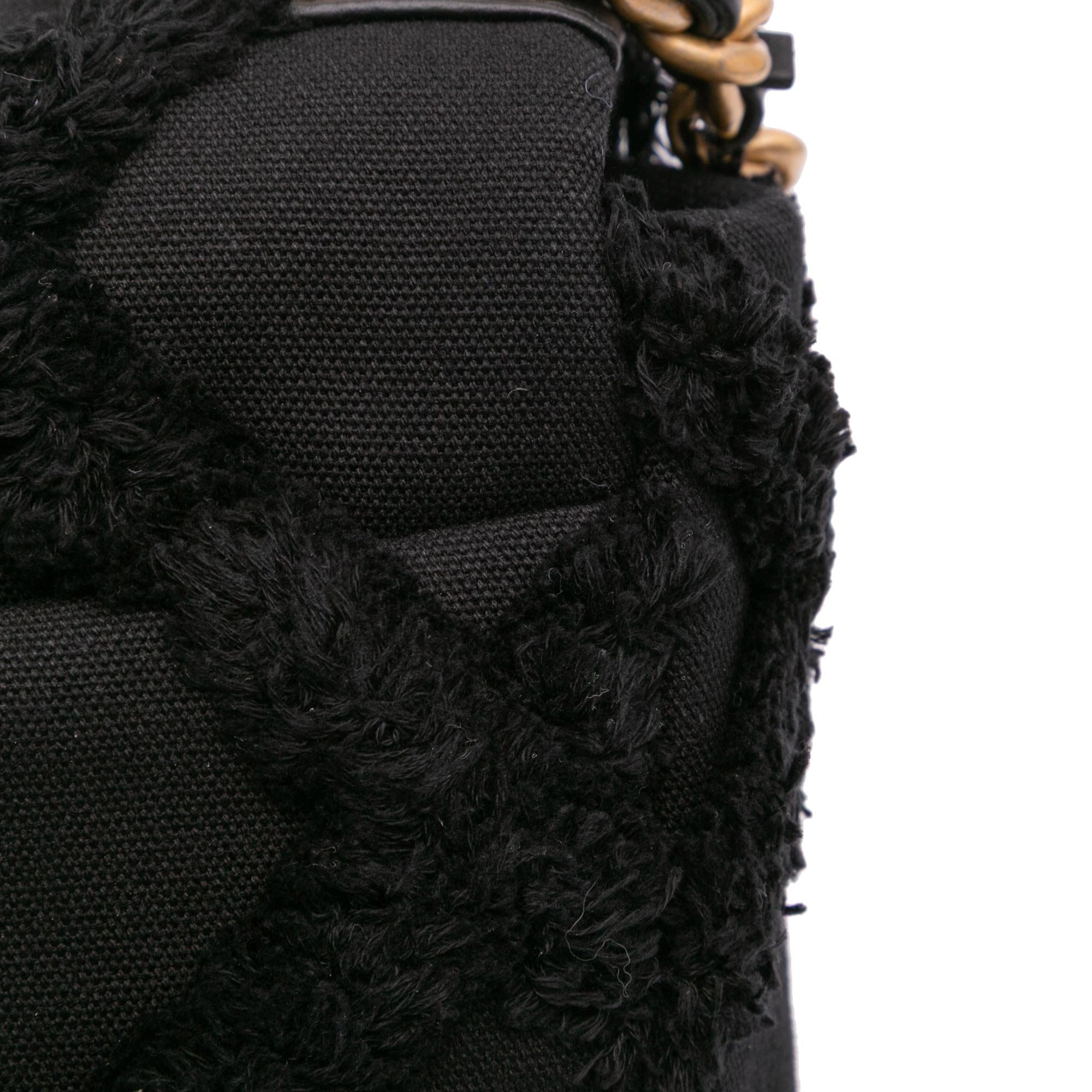 Chanel Medium Canvas and Cotton 19 Flap