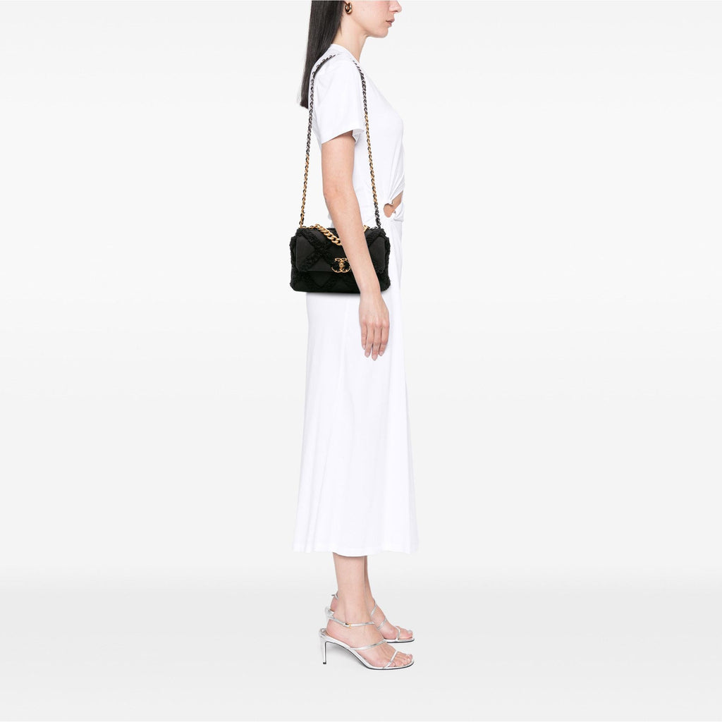 Chanel Medium Canvas and Cotton 19 Flap