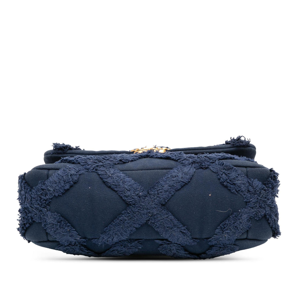 Chanel Medium Canvas and Cotton 19 Flap