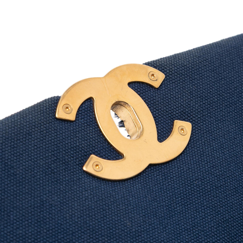 Chanel Medium Canvas and Cotton 19 Flap