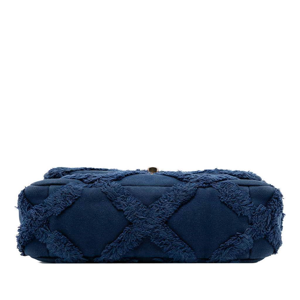 Chanel Medium Canvas and Cotton 19 Flap