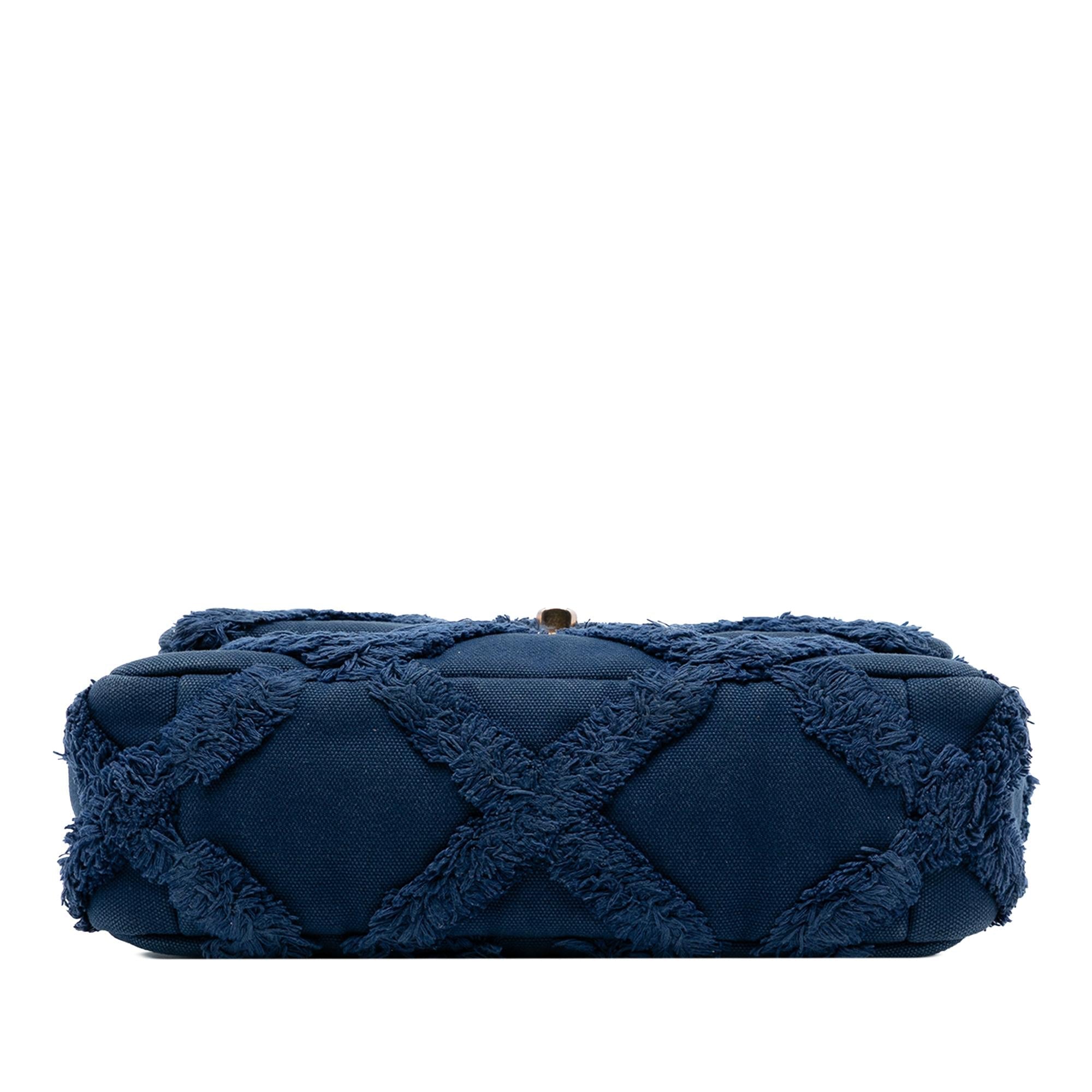 Chanel Medium Canvas and Cotton 19 Flap
