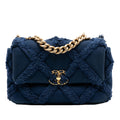 Chanel Medium Canvas and Cotton 19 Flap