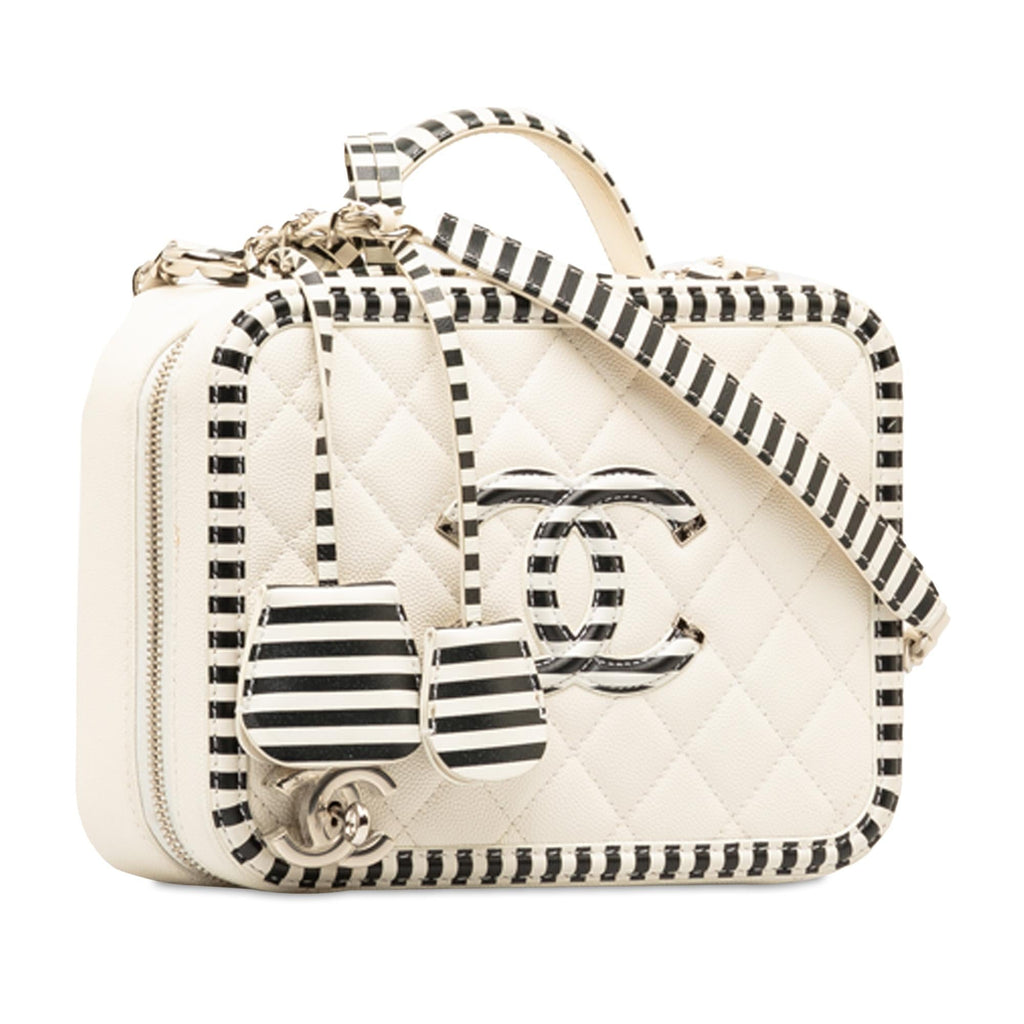 Chanel Medium Caviar CC Filigree Vanity Case (SHG-HPGDYu)