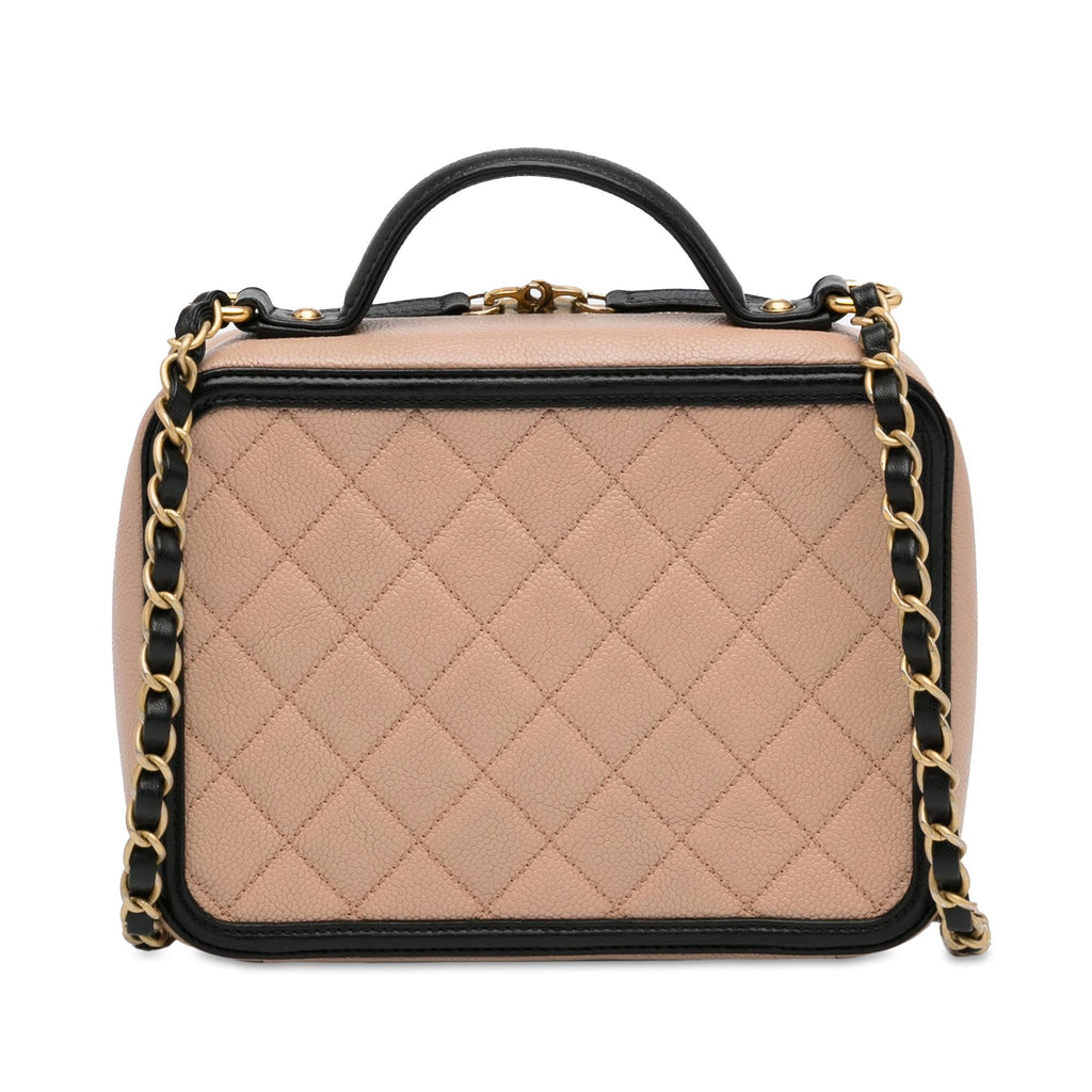 Chanel Medium Caviar CC Filigree Vanity Case (SHG-BTqCcq)