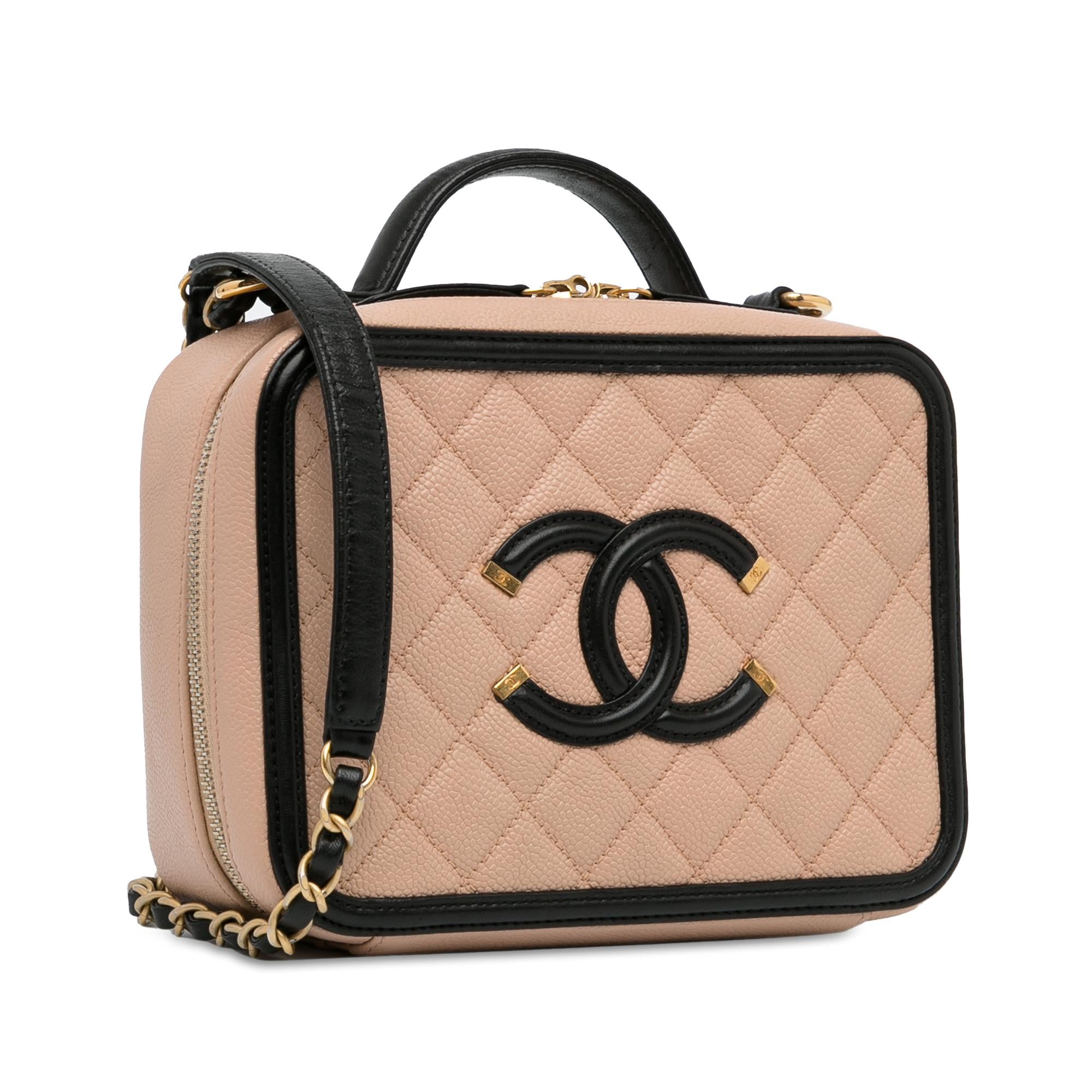 Chanel Medium Caviar CC Filigree Vanity Case (SHG-BTqCcq)