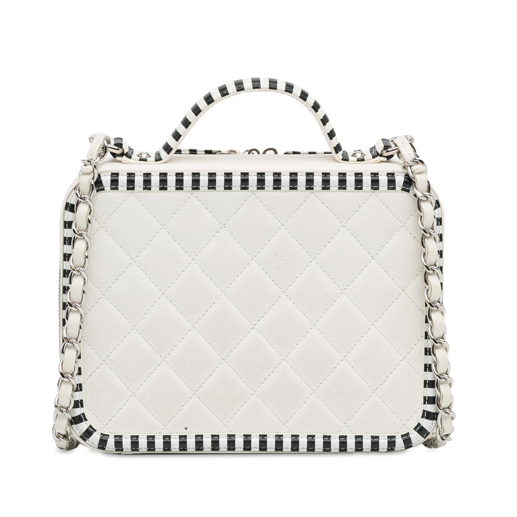 Chanel Medium Caviar CC Filigree Vanity Case (SHG-APLaSU)