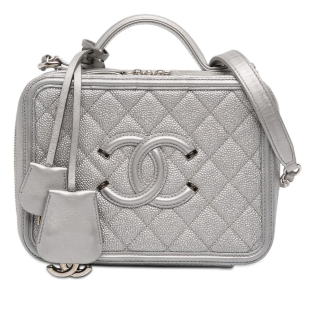Chanel Medium Caviar CC Filigree Vanity Case