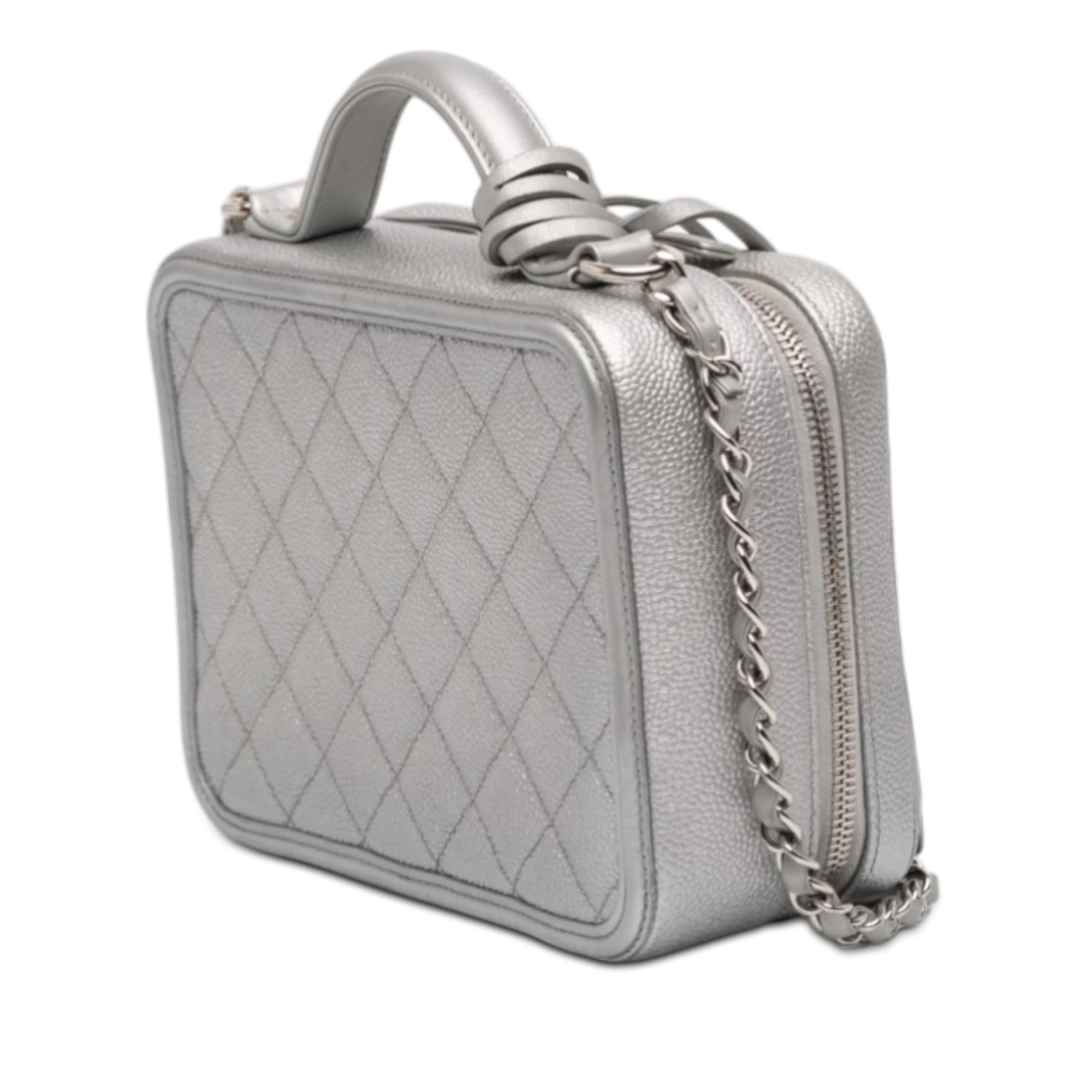 Chanel Medium Caviar CC Filigree Vanity Case