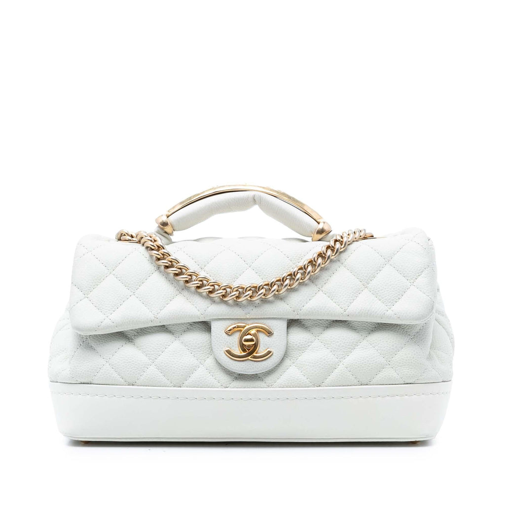 Chanel Medium Caviar Globe Trotter Flap
