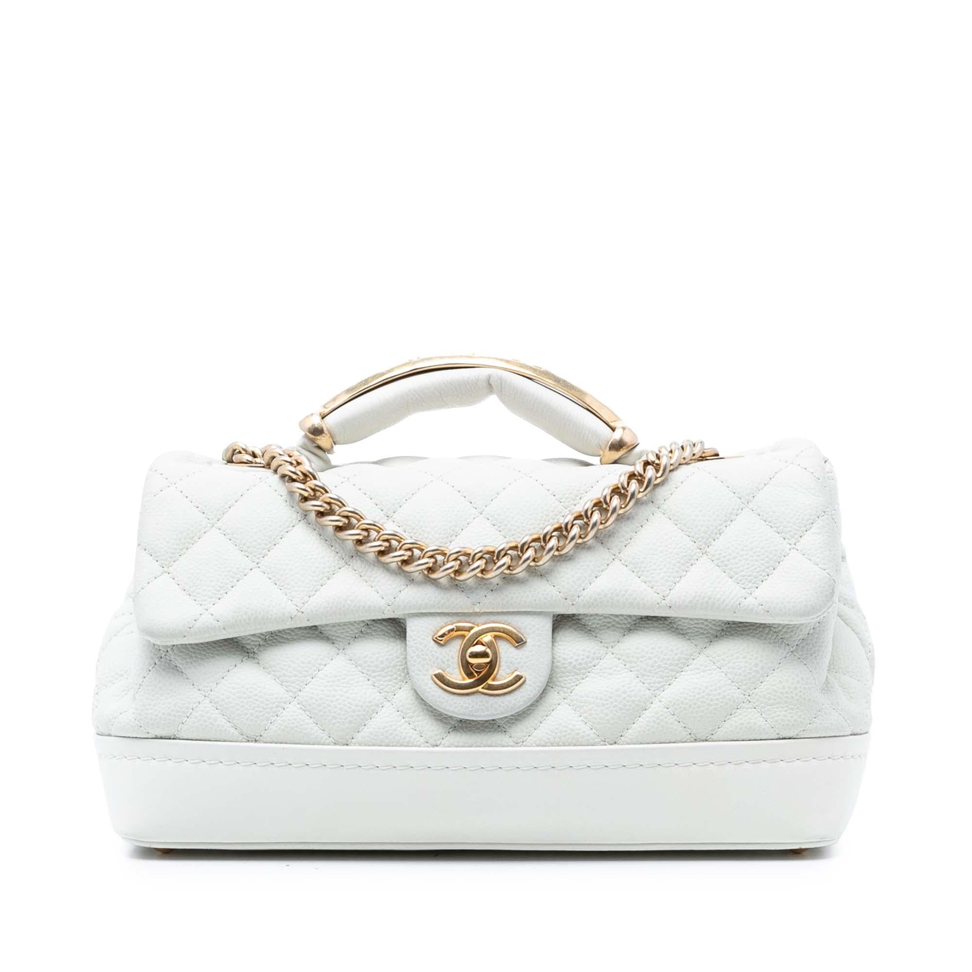 Chanel Medium Caviar Globe Trotter Flap