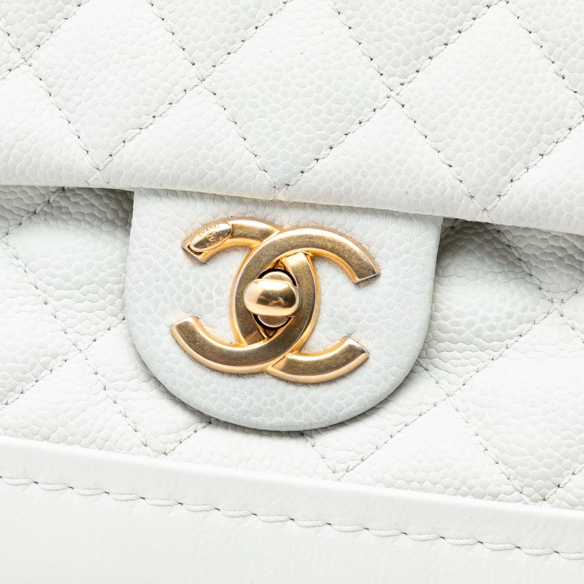 Chanel Medium Caviar Globe Trotter Flap