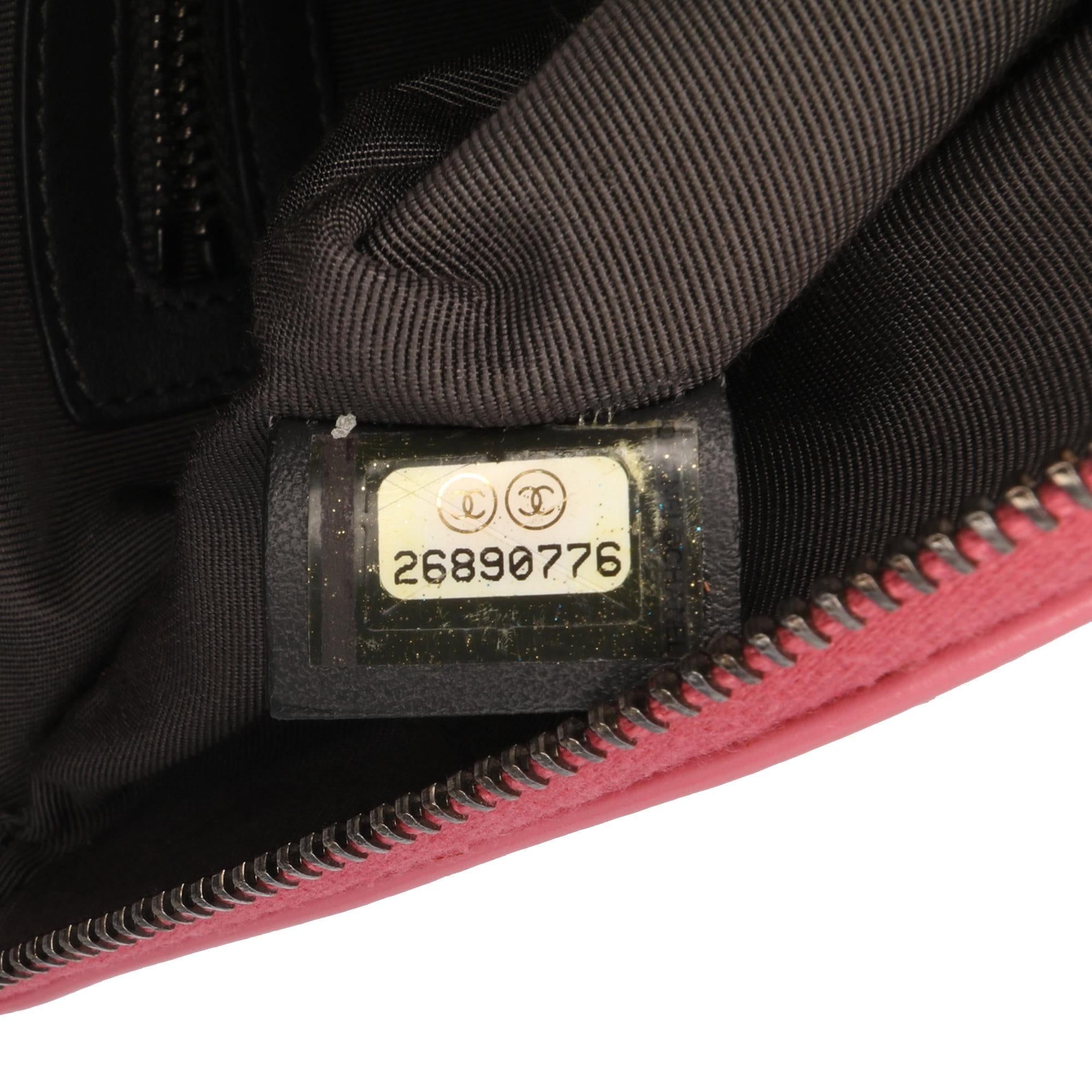 Chanel Medium Chevron Aged Calfskin Gabrielle Cosmetic Clutch