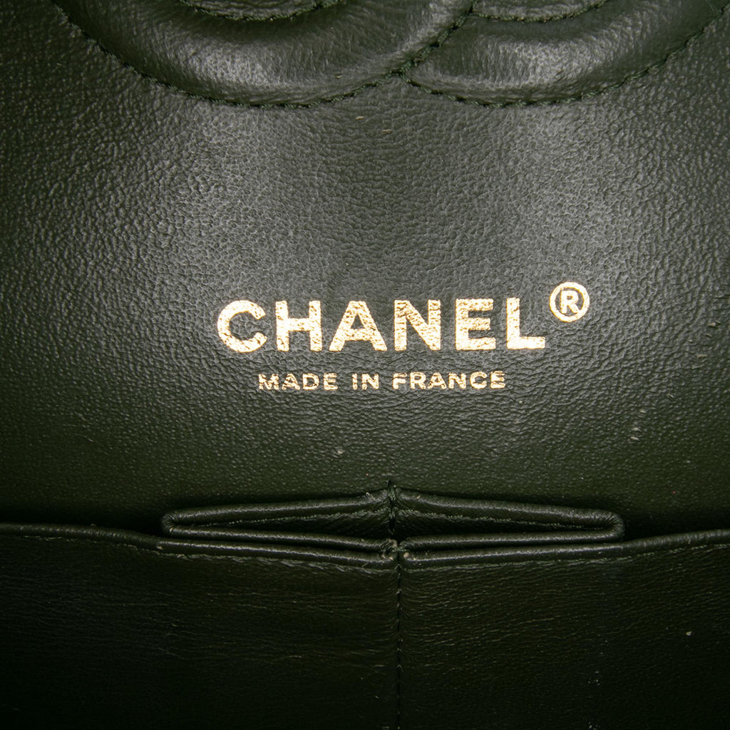 Chanel Medium Chevron Calfskin Coco Pleats Double Flap