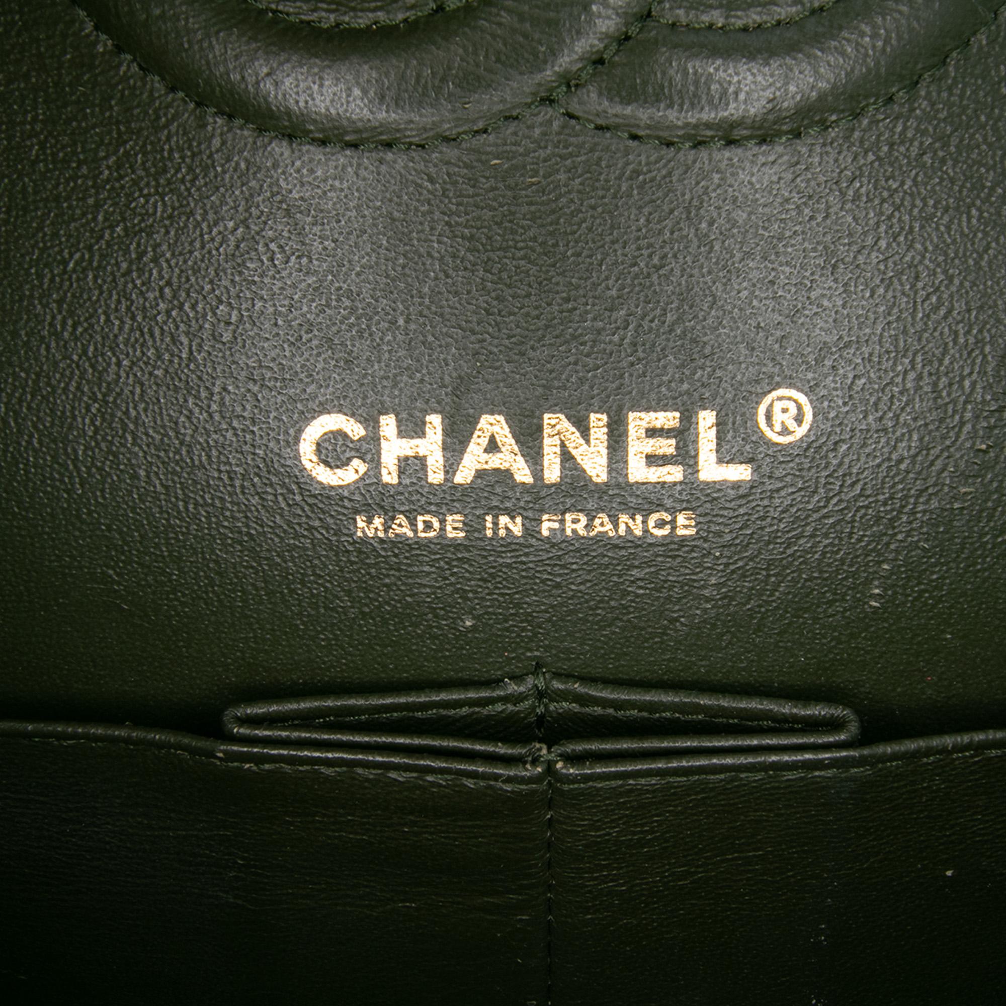 Chanel Medium Chevron Calfskin Coco Pleats Double Flap