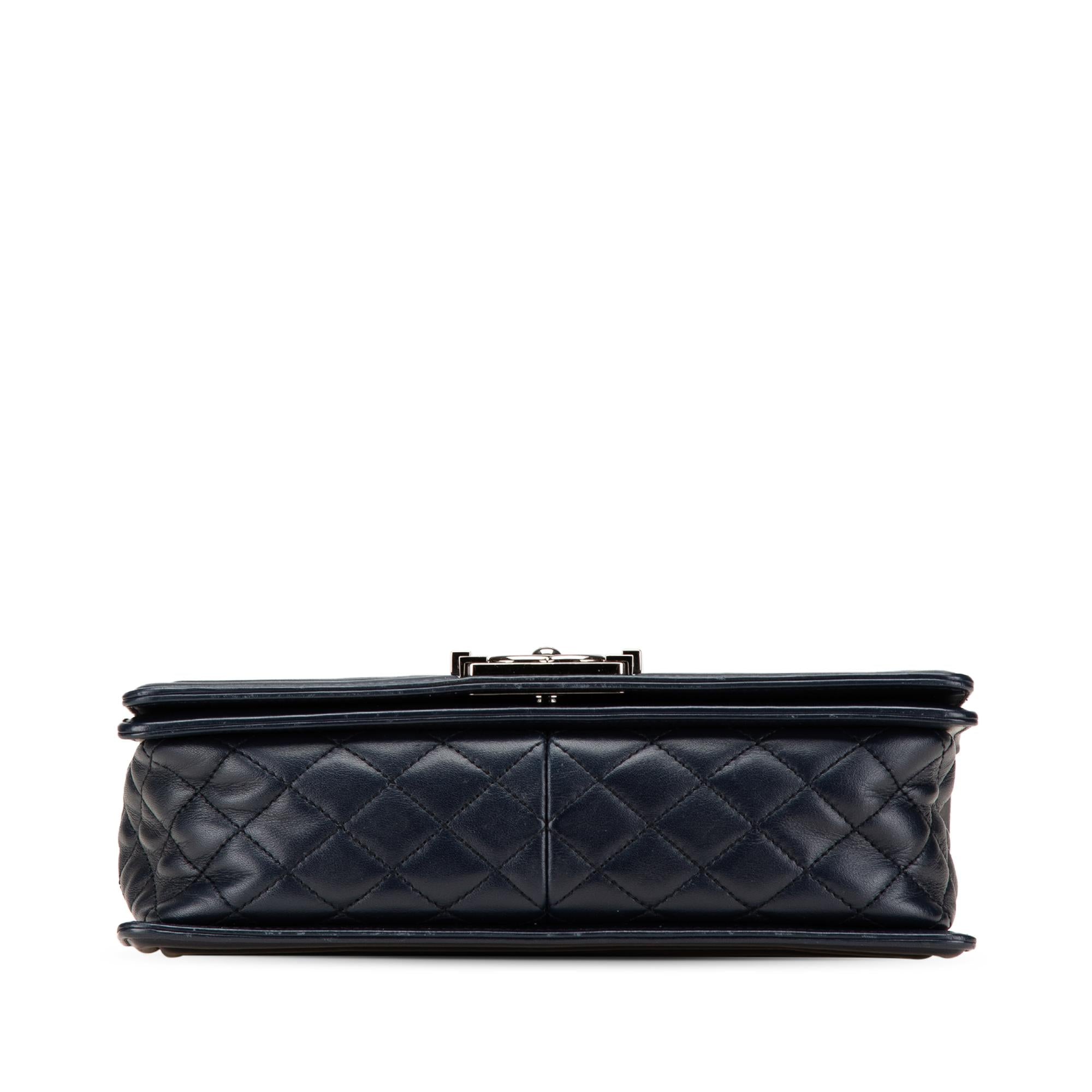 Chanel Medium Chevron Lambskin Boy Flap