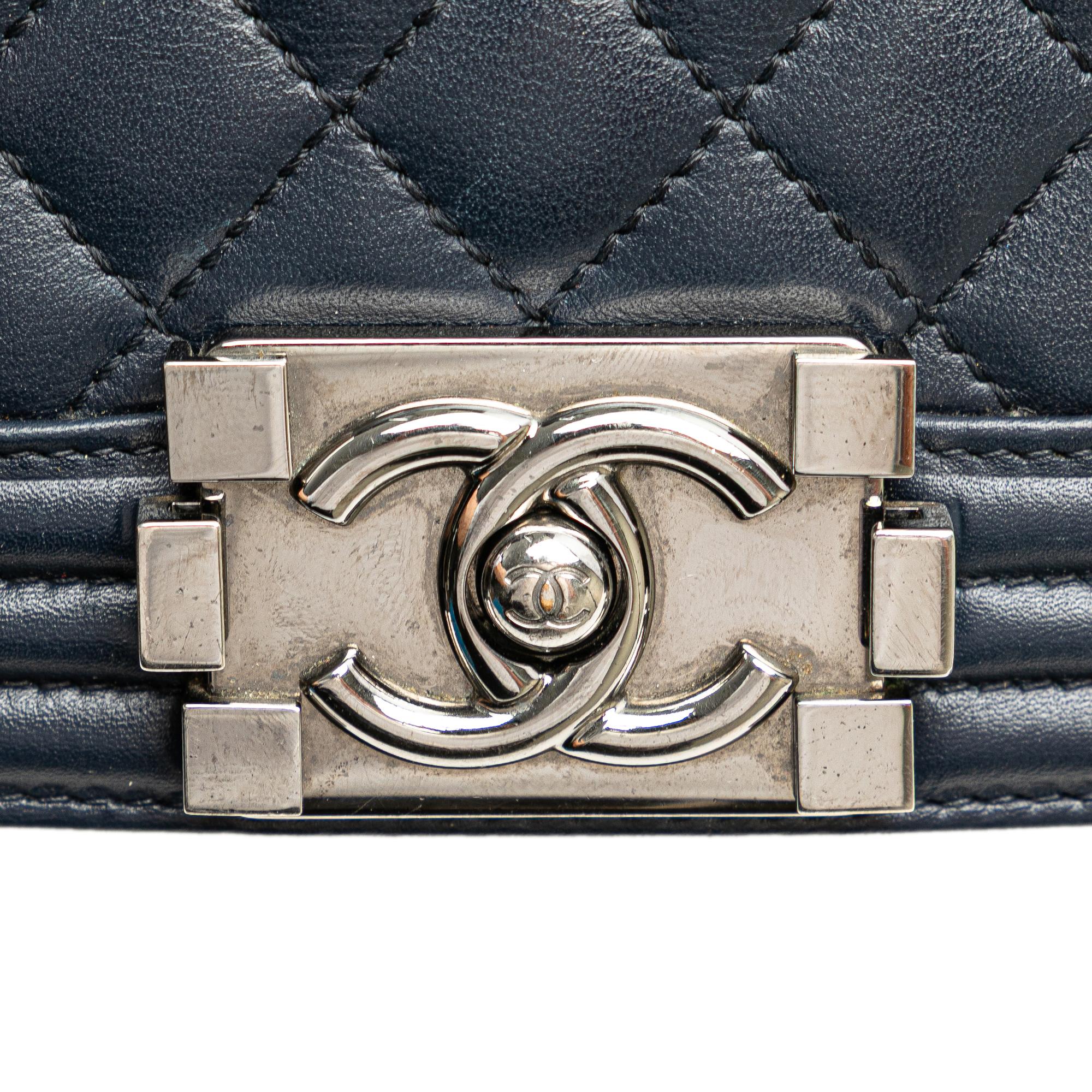 Chanel Medium Chevron Lambskin Boy Flap