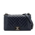 Chanel Medium Chevron Lambskin Boy Flap