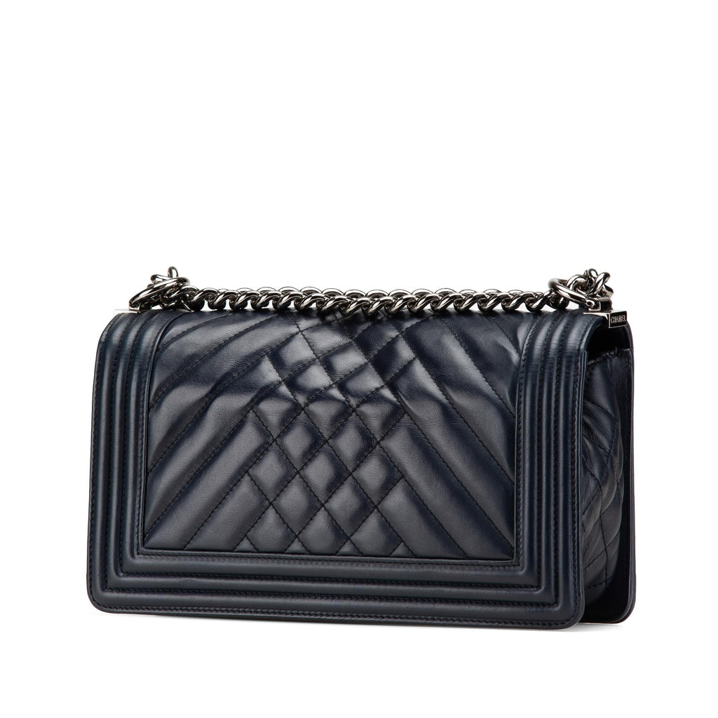 Chanel Medium Chevron Lambskin Boy Flap