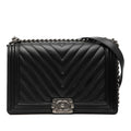 Chanel Medium Chevron Lambskin Boy Flap
