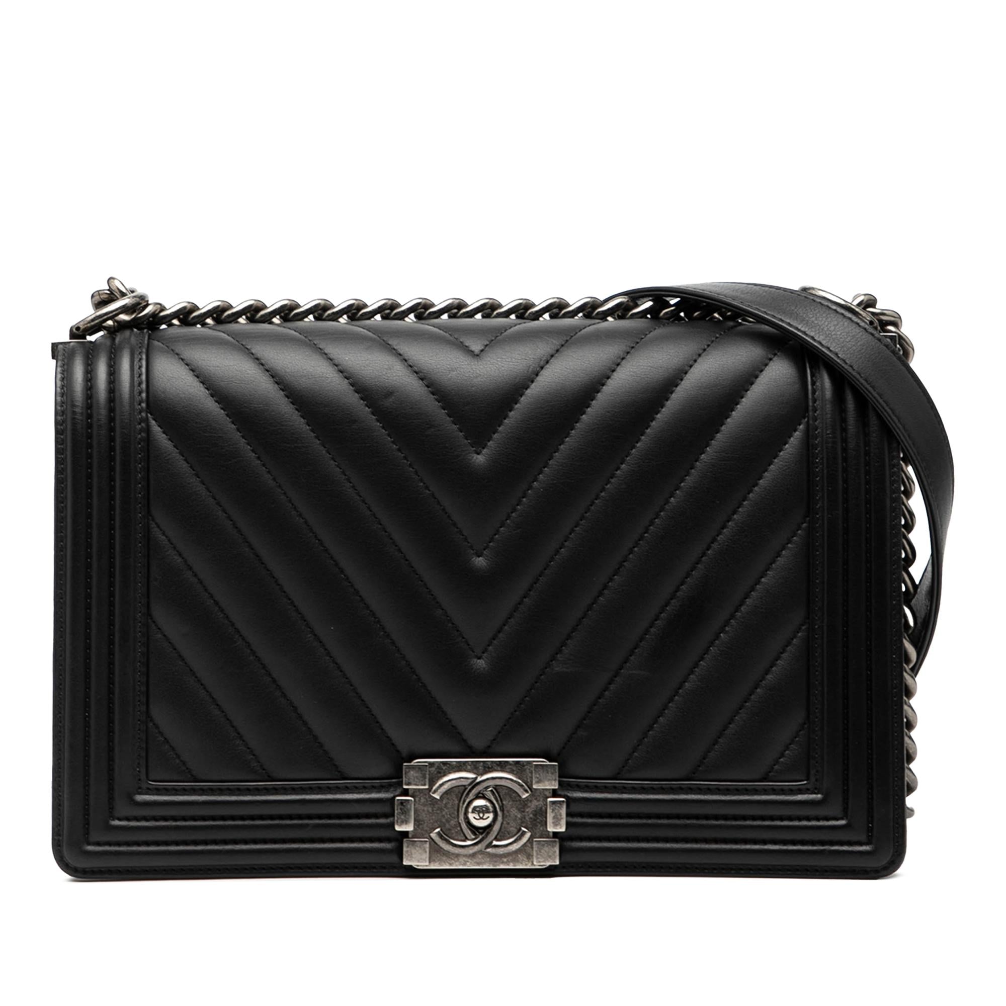 Chanel Medium Chevron Lambskin Boy Flap