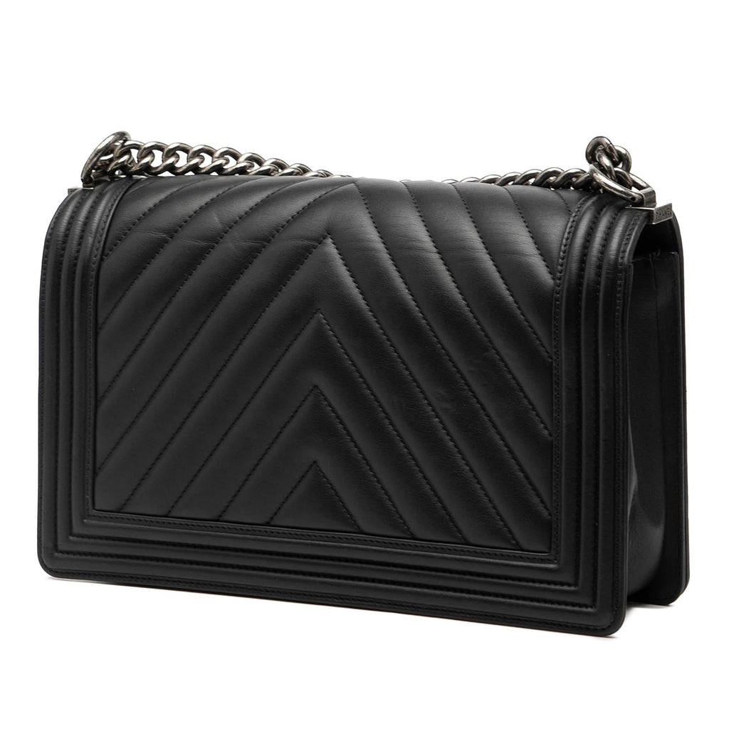 Chanel Medium Chevron Lambskin Boy Flap