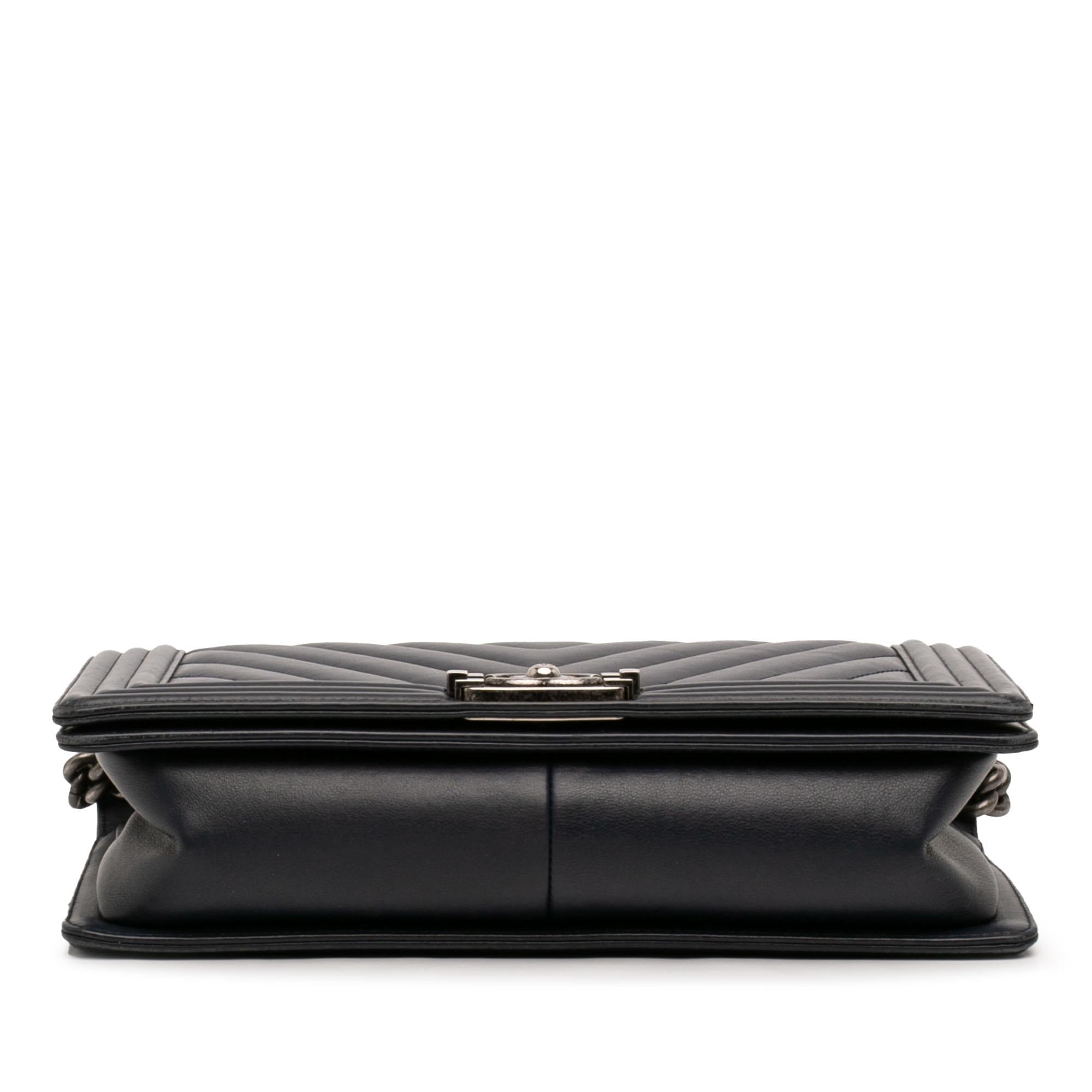 Chanel Medium Chevron Lambskin Boy Flap