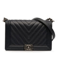 Chanel Medium Chevron Lambskin Boy Flap