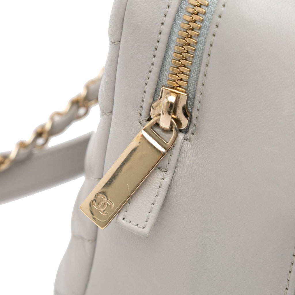 Chanel Medium Chevron Lambskin Trendy CC Bowling Bag