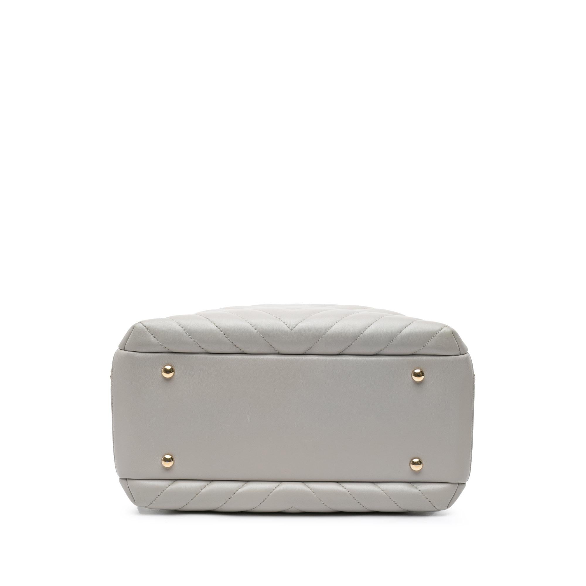 Chanel Medium Chevron Lambskin Trendy CC Bowling Bag