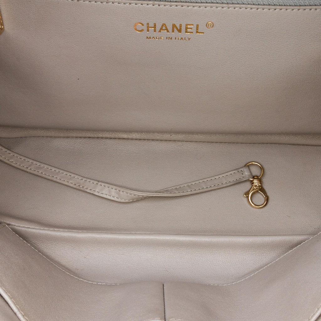 Chanel Medium Chevron Lambskin Trendy CC Bowling Bag