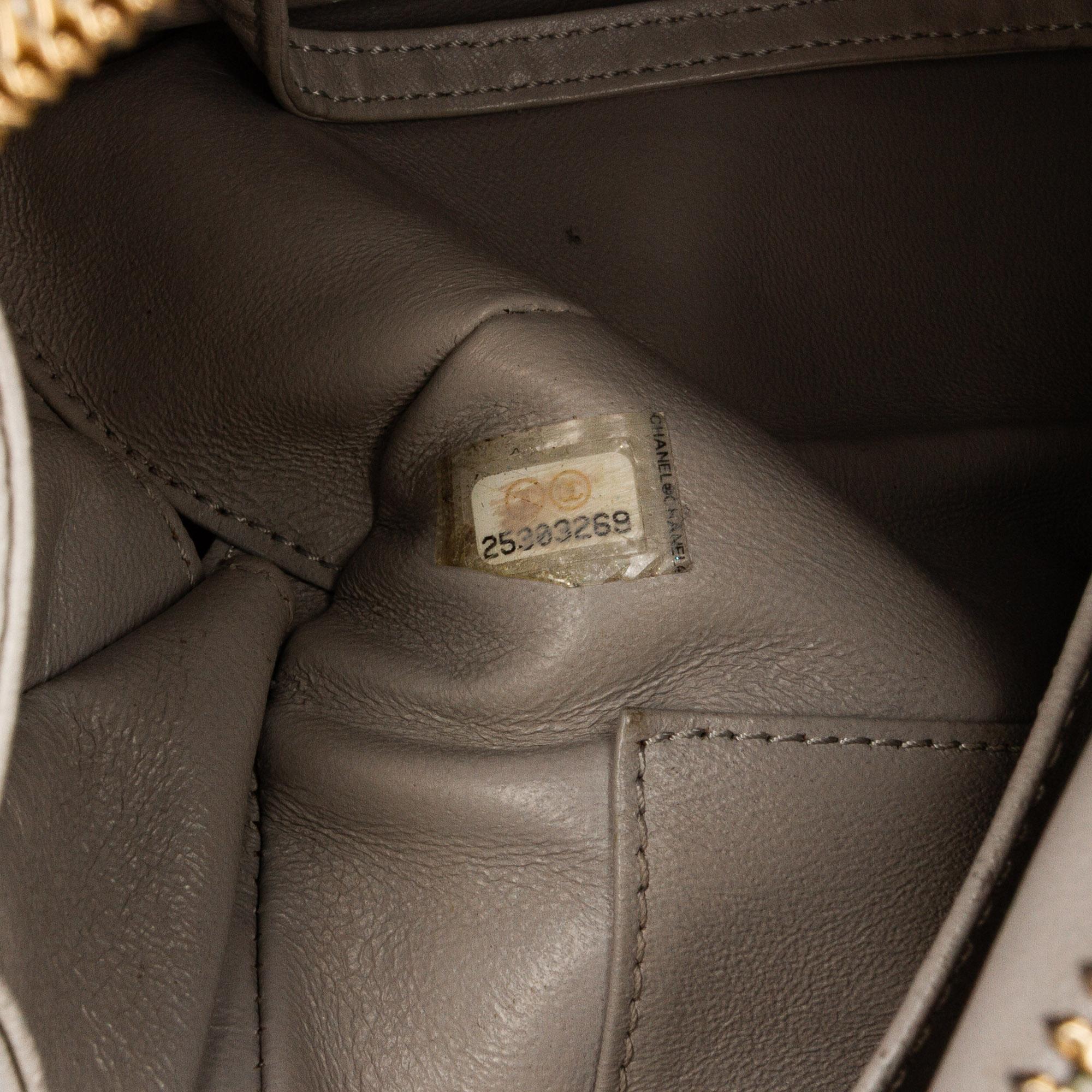 Chanel Medium Chevron Lambskin Trendy CC Bowling Bag