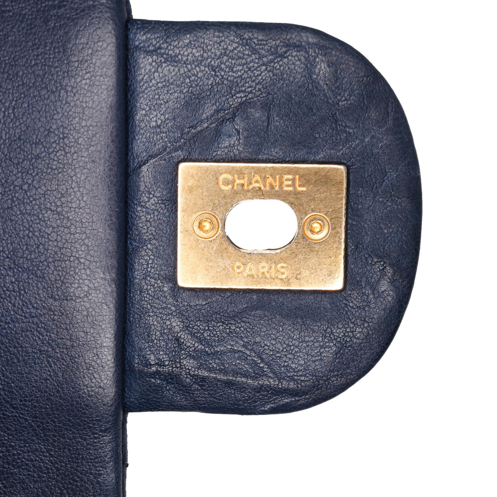 Chanel Medium Chevron Wrinkled Calfskin Medallion Charm Flap