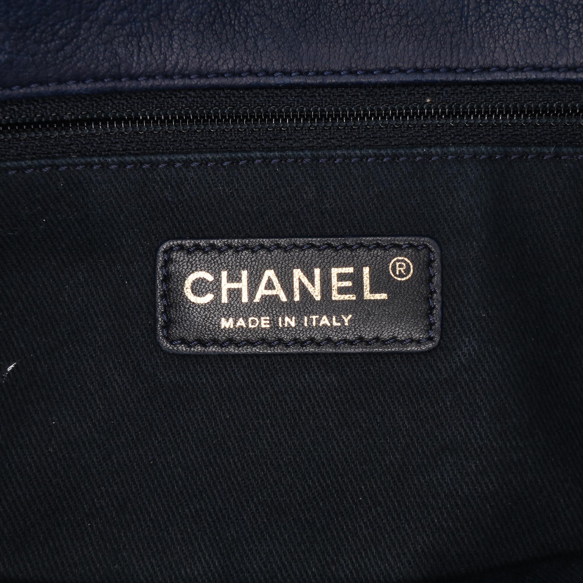 Chanel Medium Chevron Wrinkled Calfskin Medallion Charm Flap