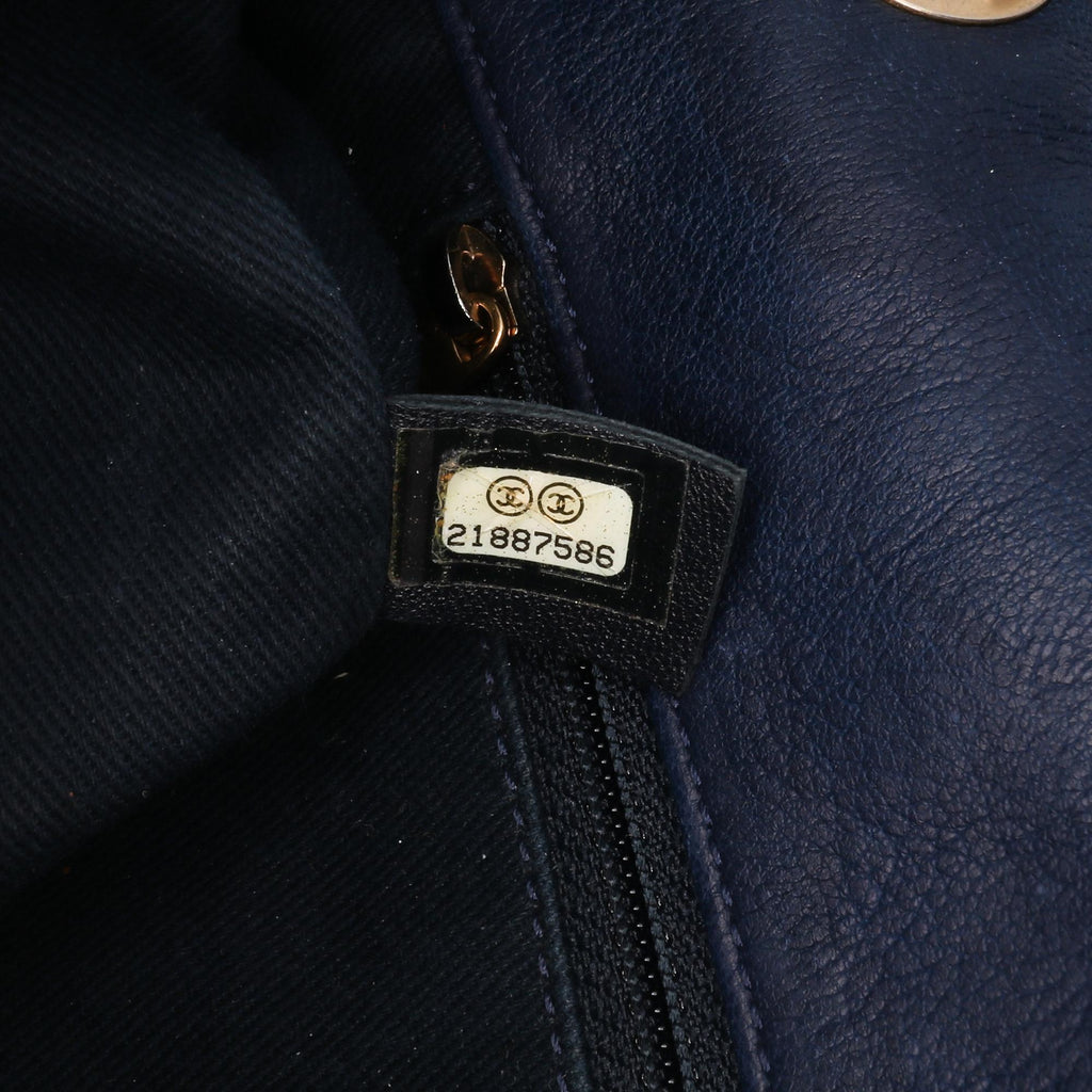 Chanel Medium Chevron Wrinkled Calfskin Medallion Charm Flap