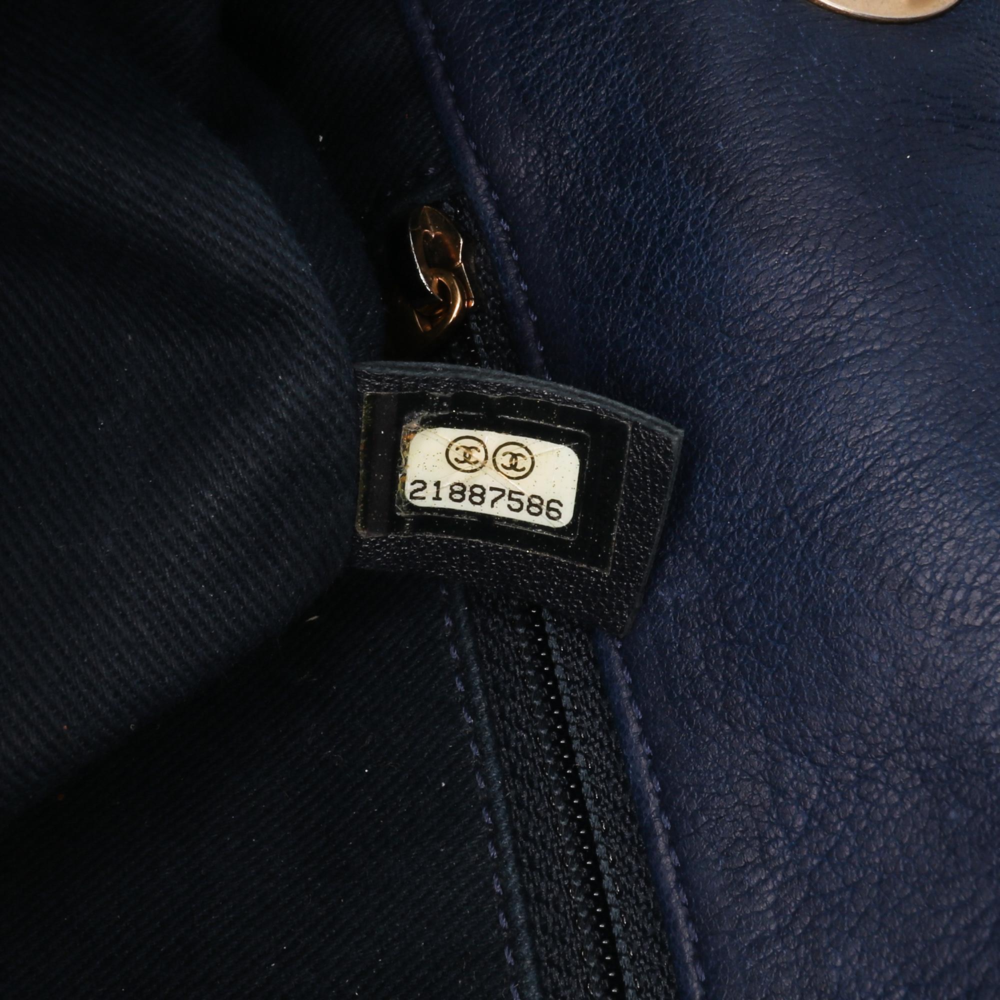 Chanel Medium Chevron Wrinkled Calfskin Medallion Charm Flap