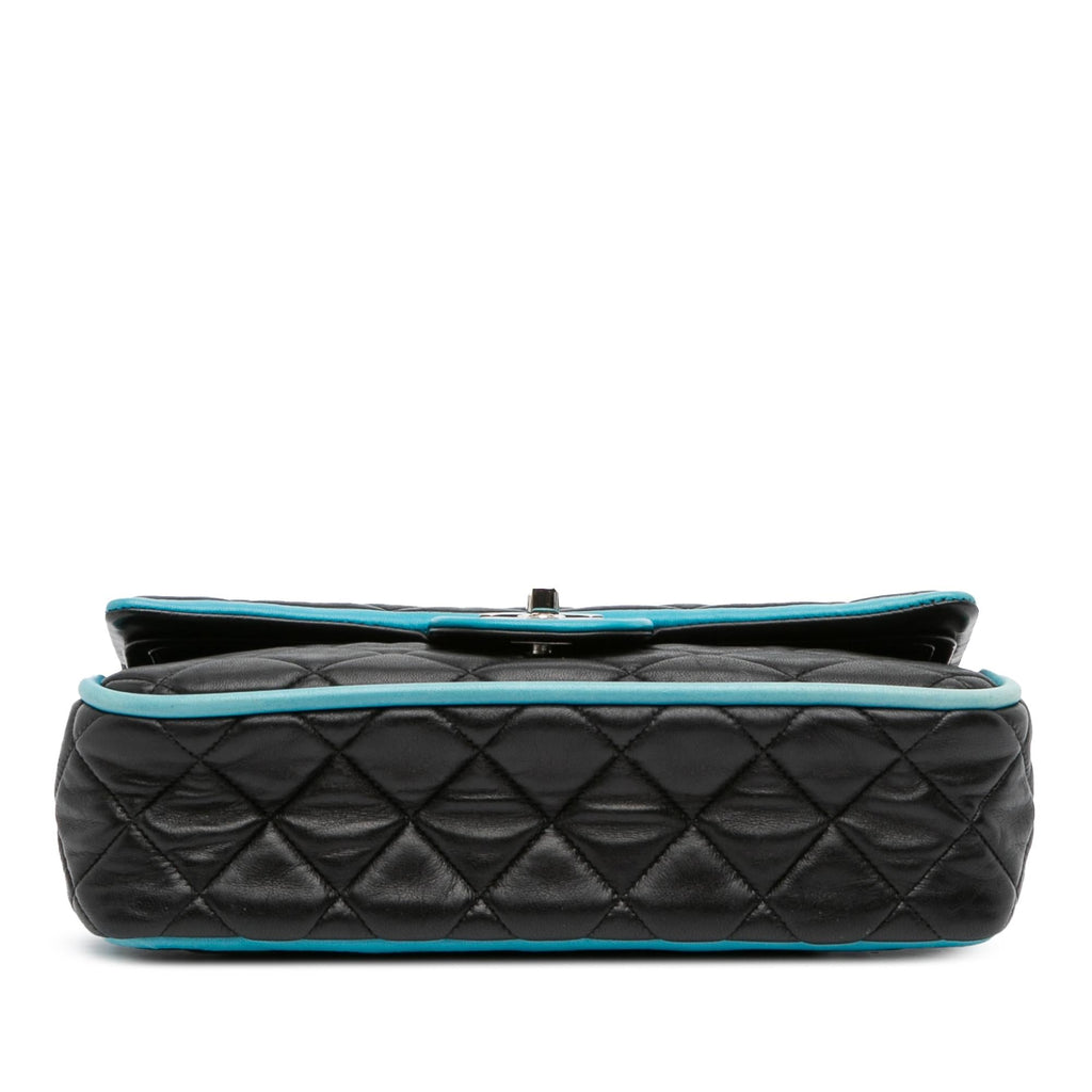 Chanel Medium Classic Bicolor Quilted Lambskin Double Flap