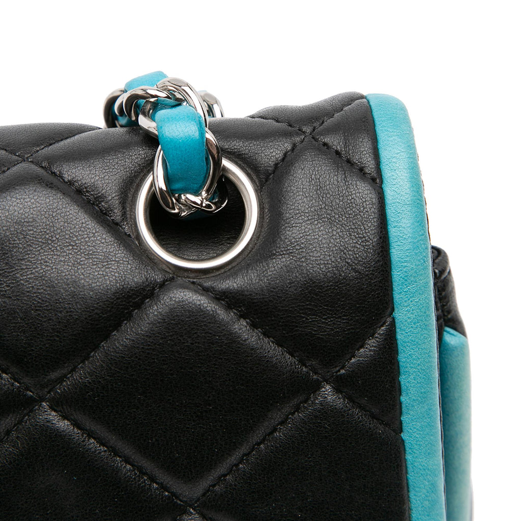 Chanel Medium Classic Bicolor Quilted Lambskin Double Flap