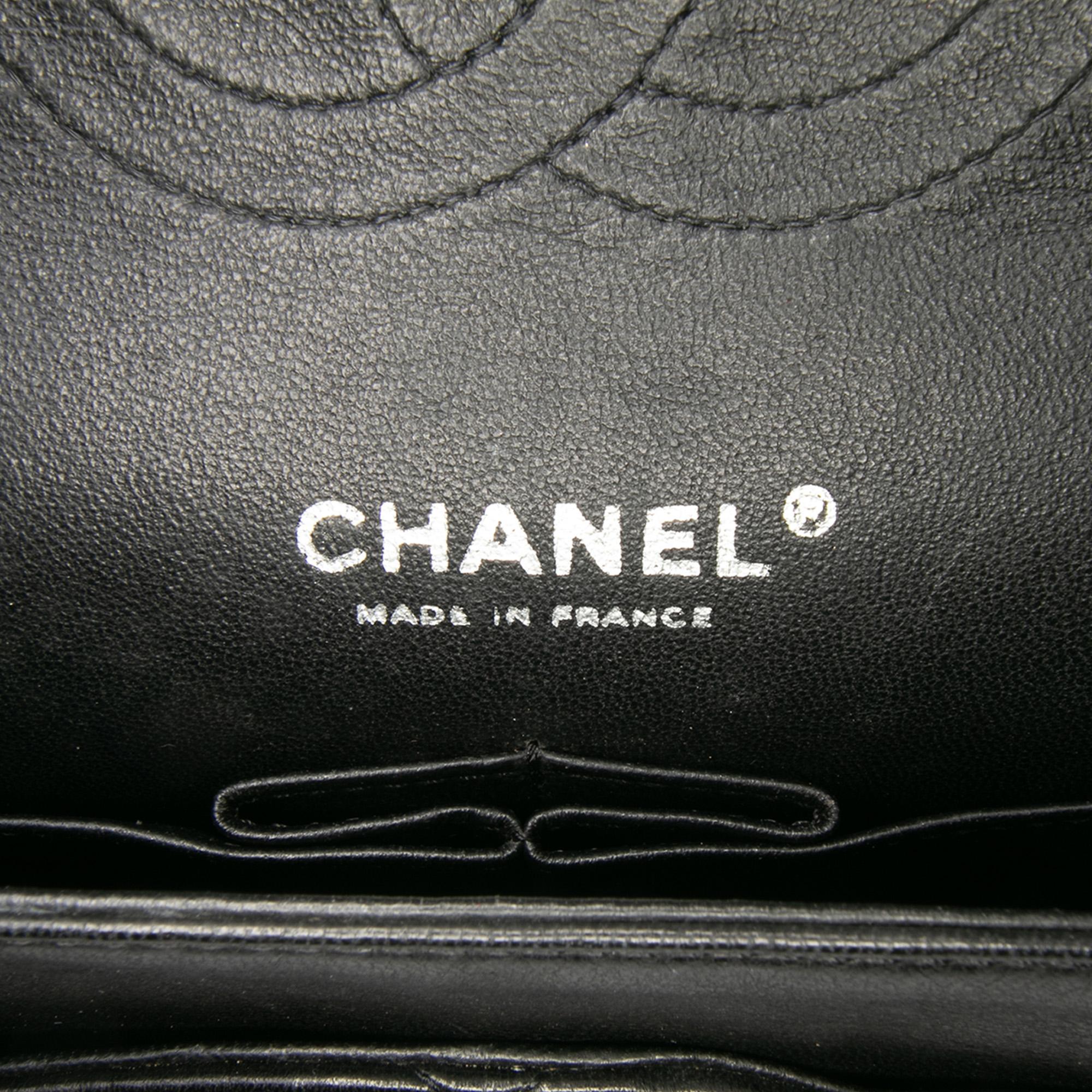 Chanel Medium Classic Bicolor Quilted Lambskin Double Flap