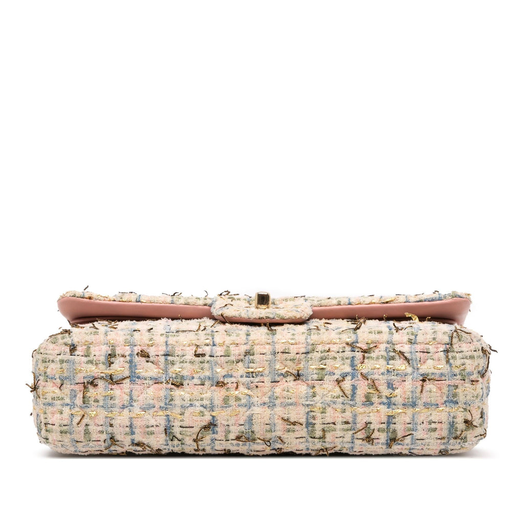 Chanel Medium Classic Boucle Tweed Double Flap
