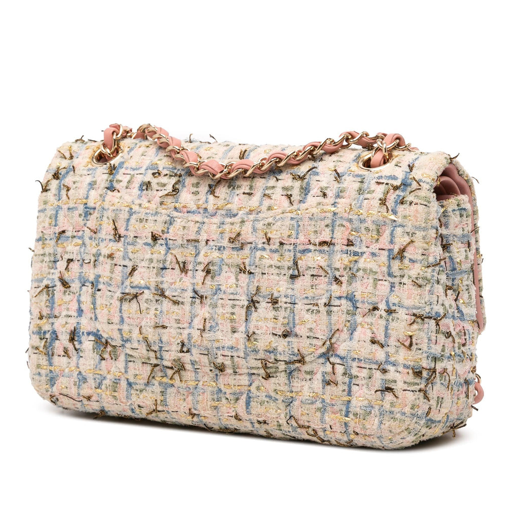Chanel Medium Classic Boucle Tweed Double Flap