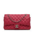 Chanel Medium Classic Caviar Double Flap (SHG-ljW1st)