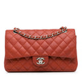 Chanel Medium Classic Caviar Double Flap (SHG-TIOfmV)