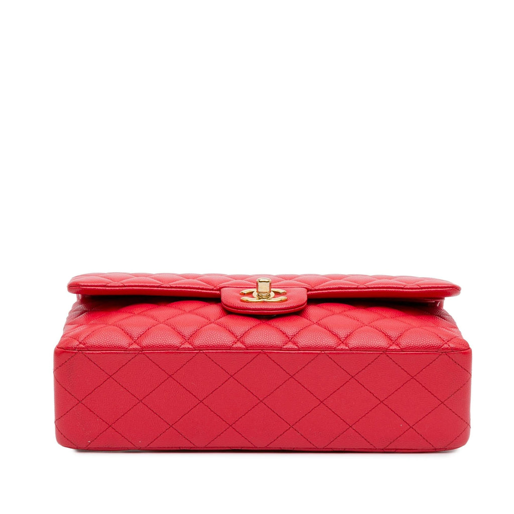 Chanel Medium Classic Caviar Double Flap (SHG-Pe4Lry)
