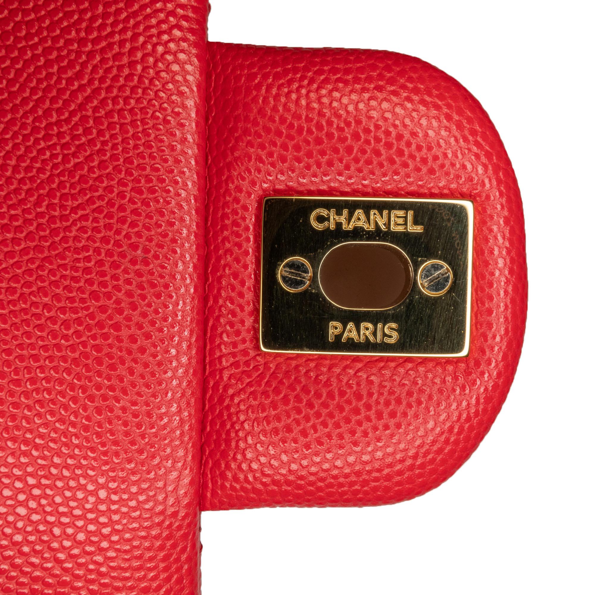 Chanel Medium Classic Caviar Double Flap (SHG-Pe4Lry)