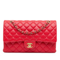 Chanel Medium Classic Caviar Double Flap (SHG-Pe4Lry)